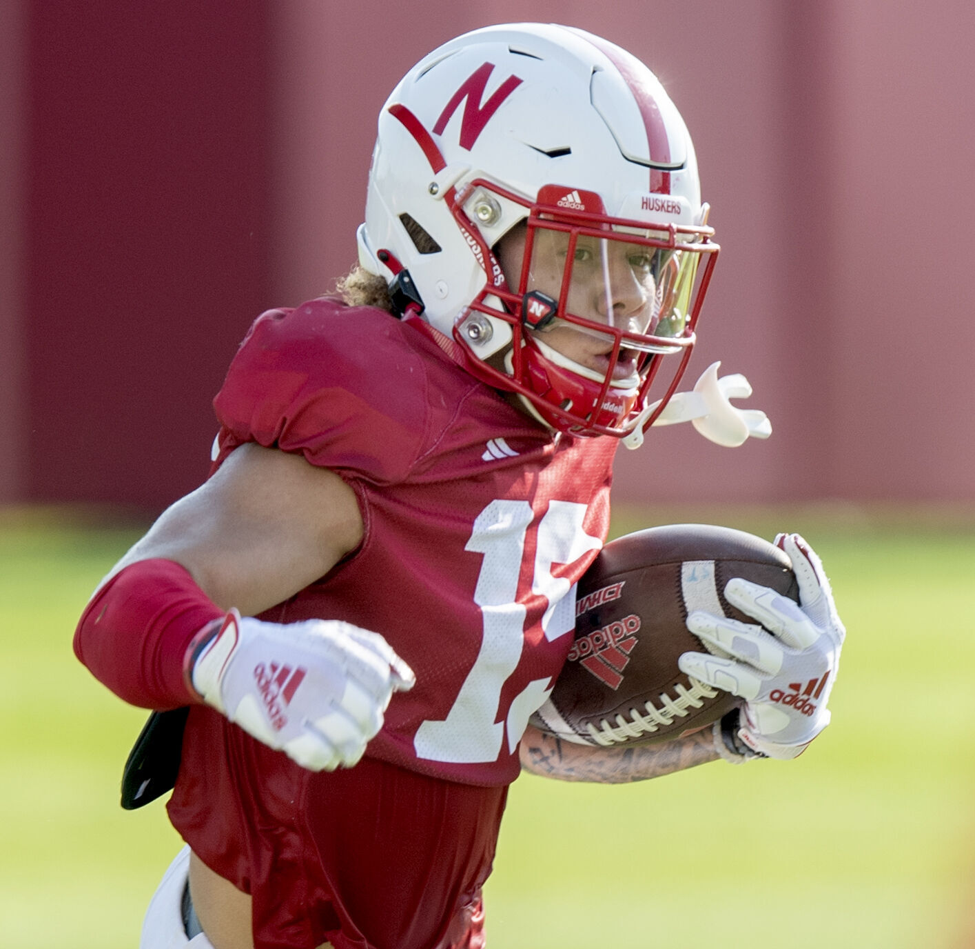 NU football practice, 8.8